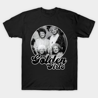 Golden Girls Black Style Vintage T-Shirt